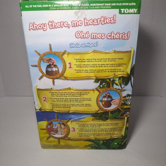 VTG TOMY WORKING POP-UP PIRATE GAME 2-4 PLAYER'S AGE 4+ IN BOX 100% Complete - Picture 6 of 7